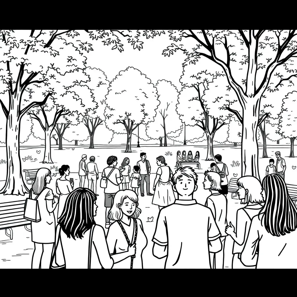 People coloring page