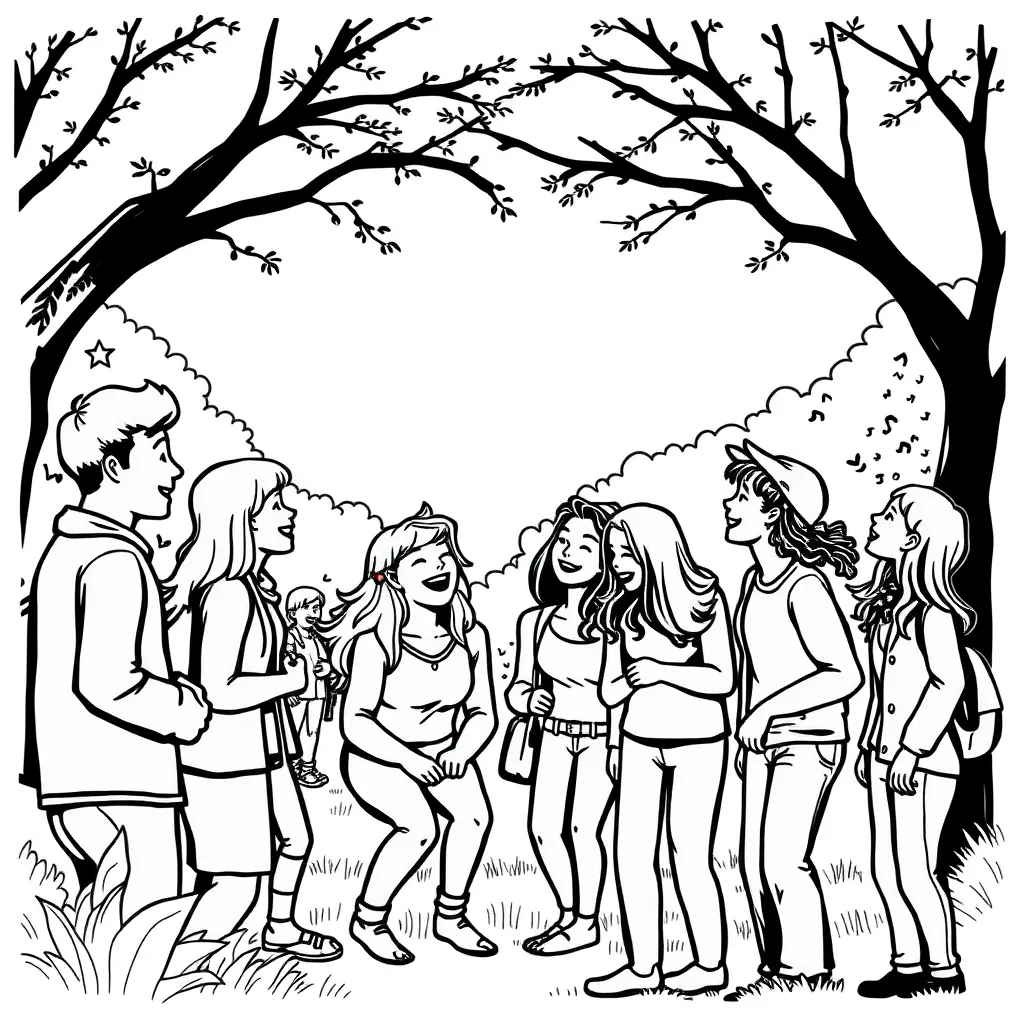 People coloring page