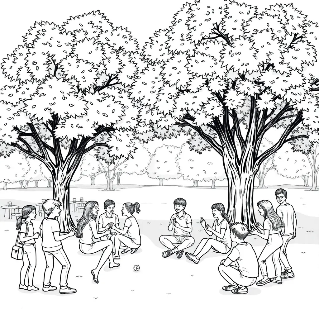 People coloring page