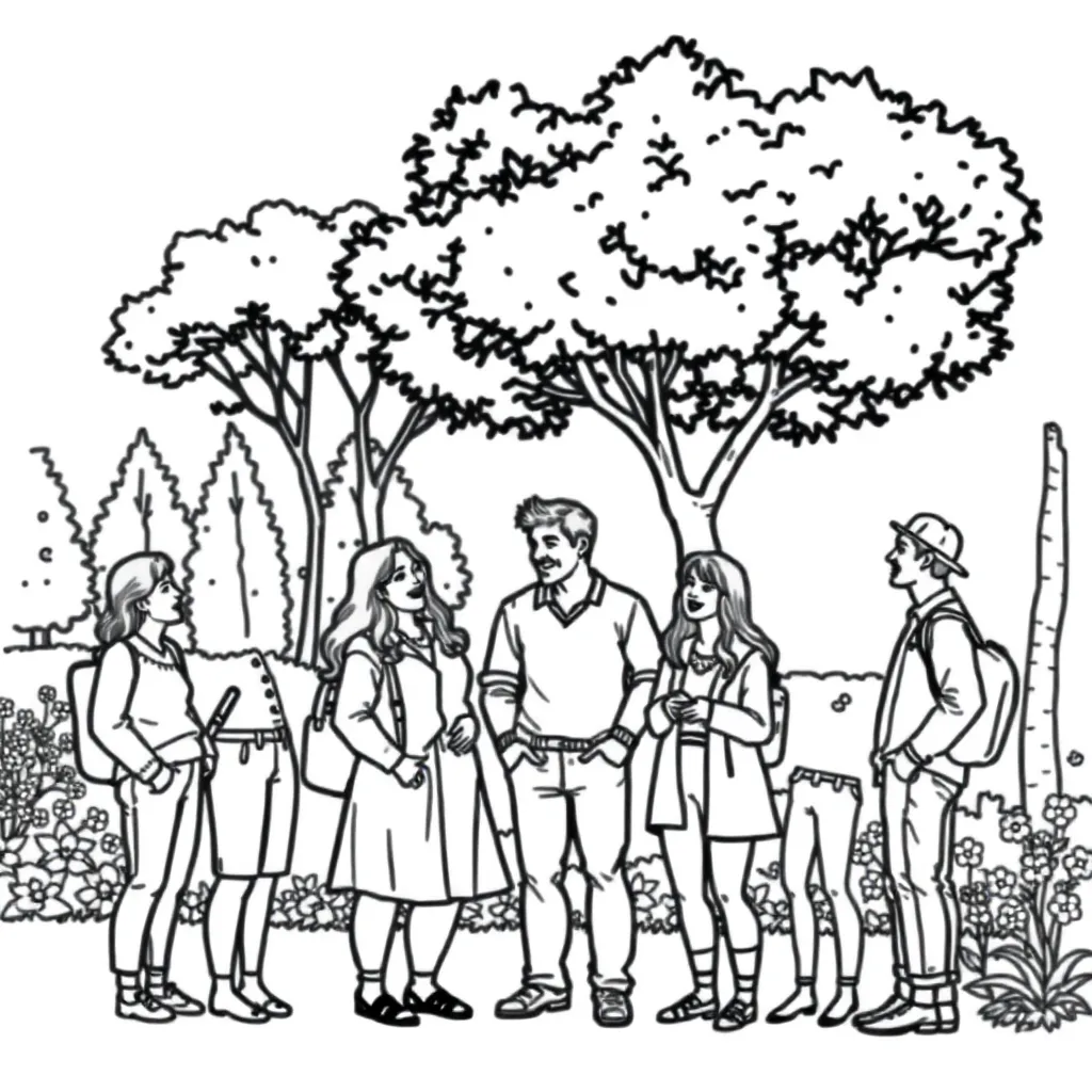 People coloring page