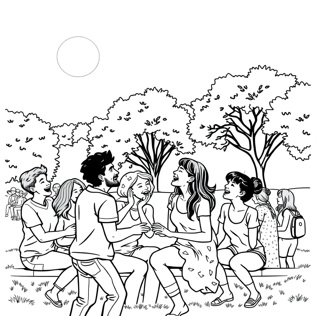 People coloring page
