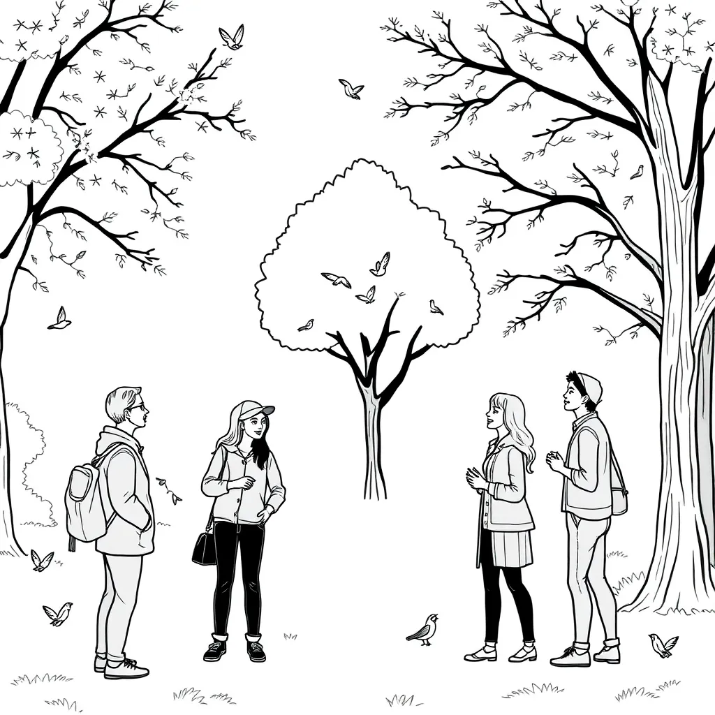 People coloring page