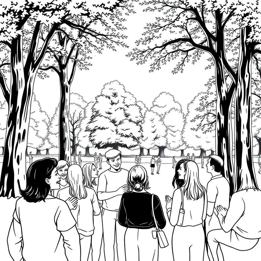 People coloring page