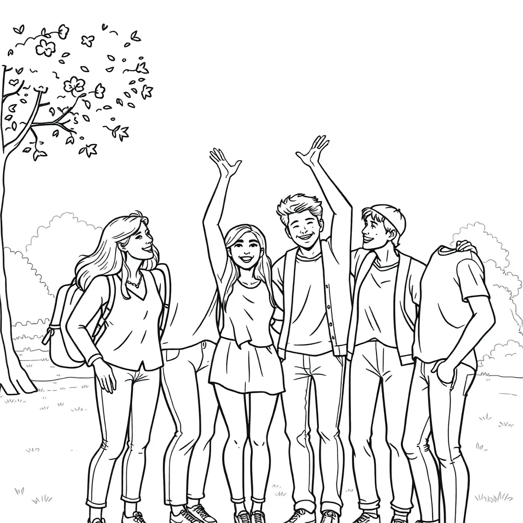 People coloring page