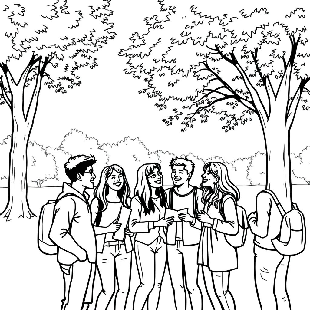People coloring page