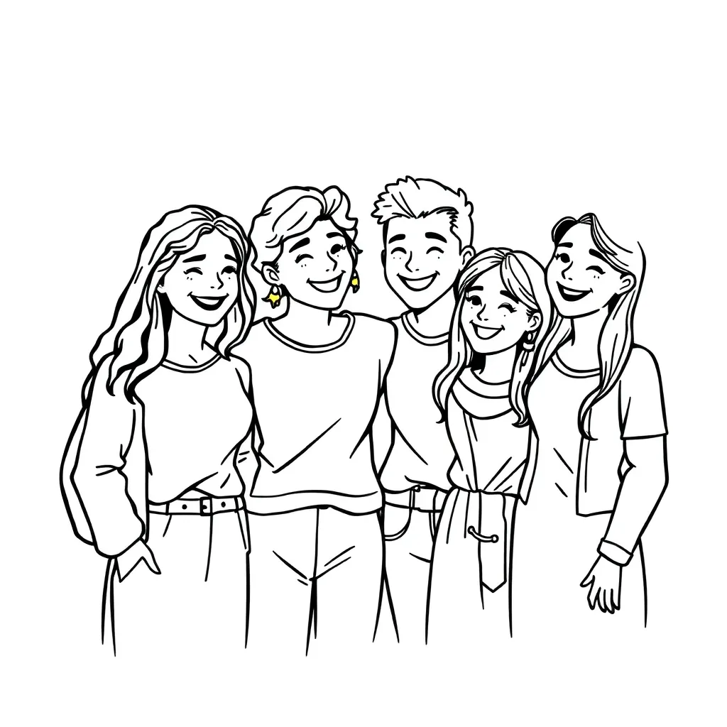 People coloring page