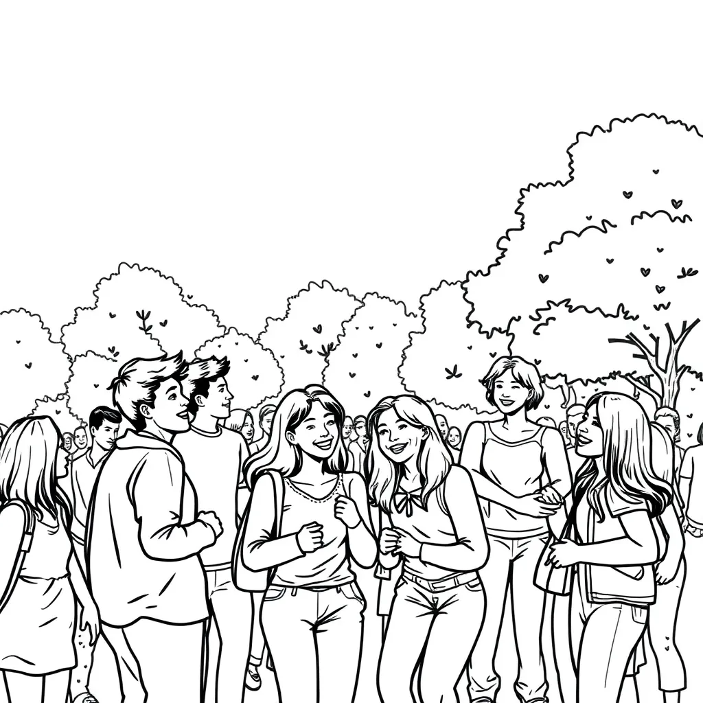 People coloring page