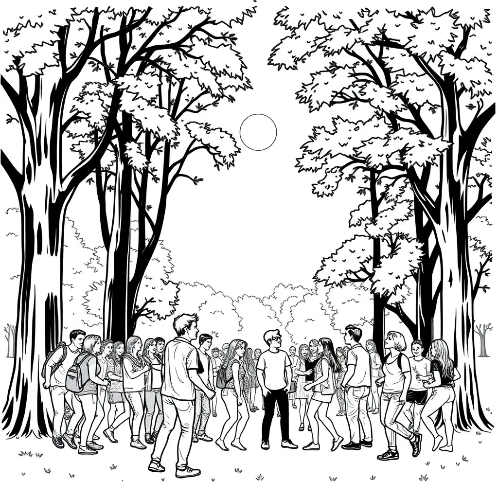 People coloring page