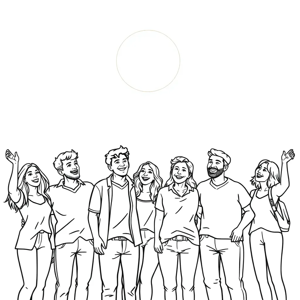 People coloring page