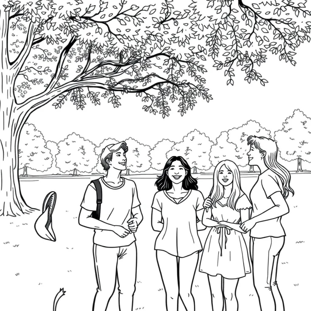 People coloring page