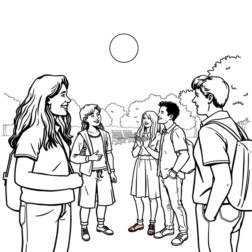 People coloring page