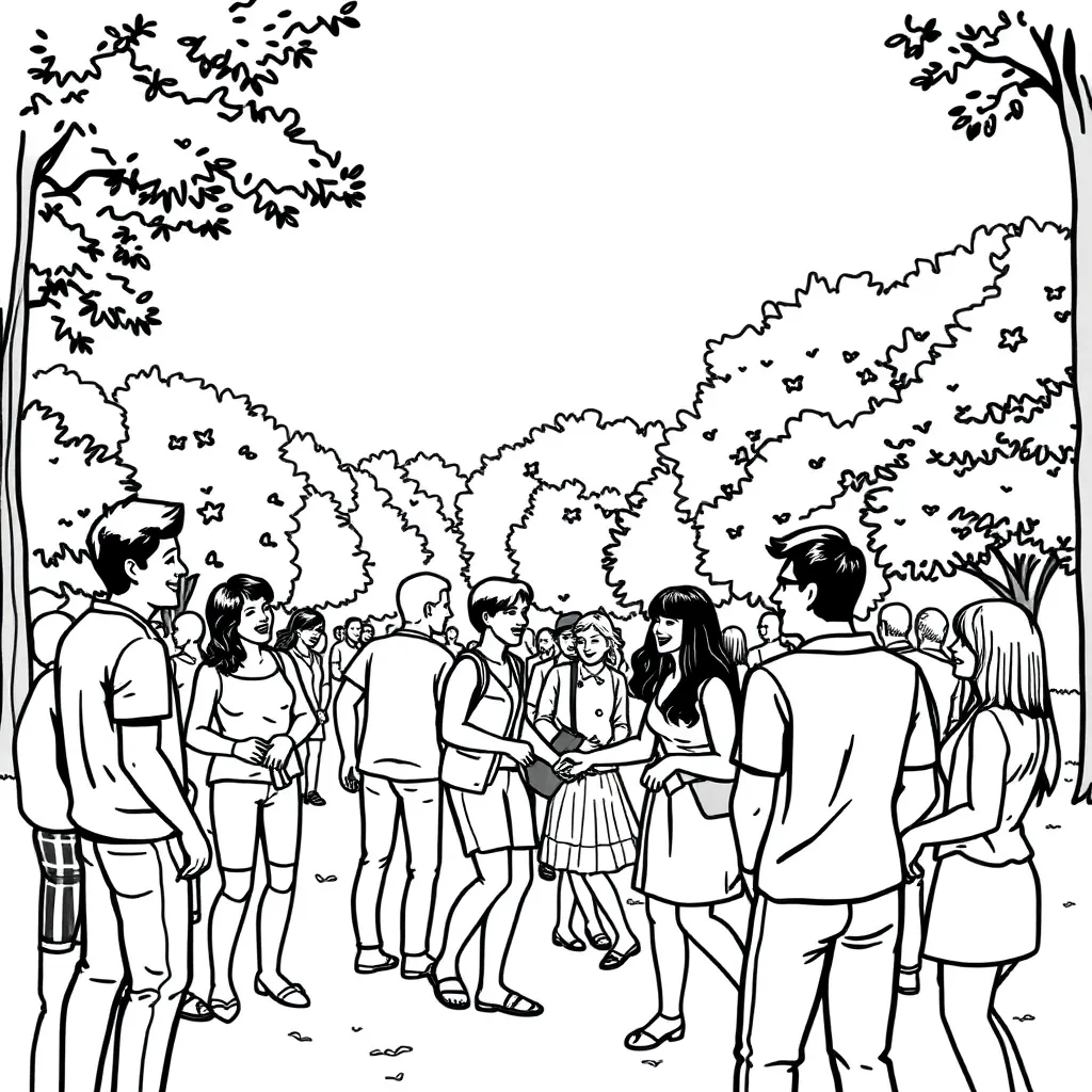 People coloring page