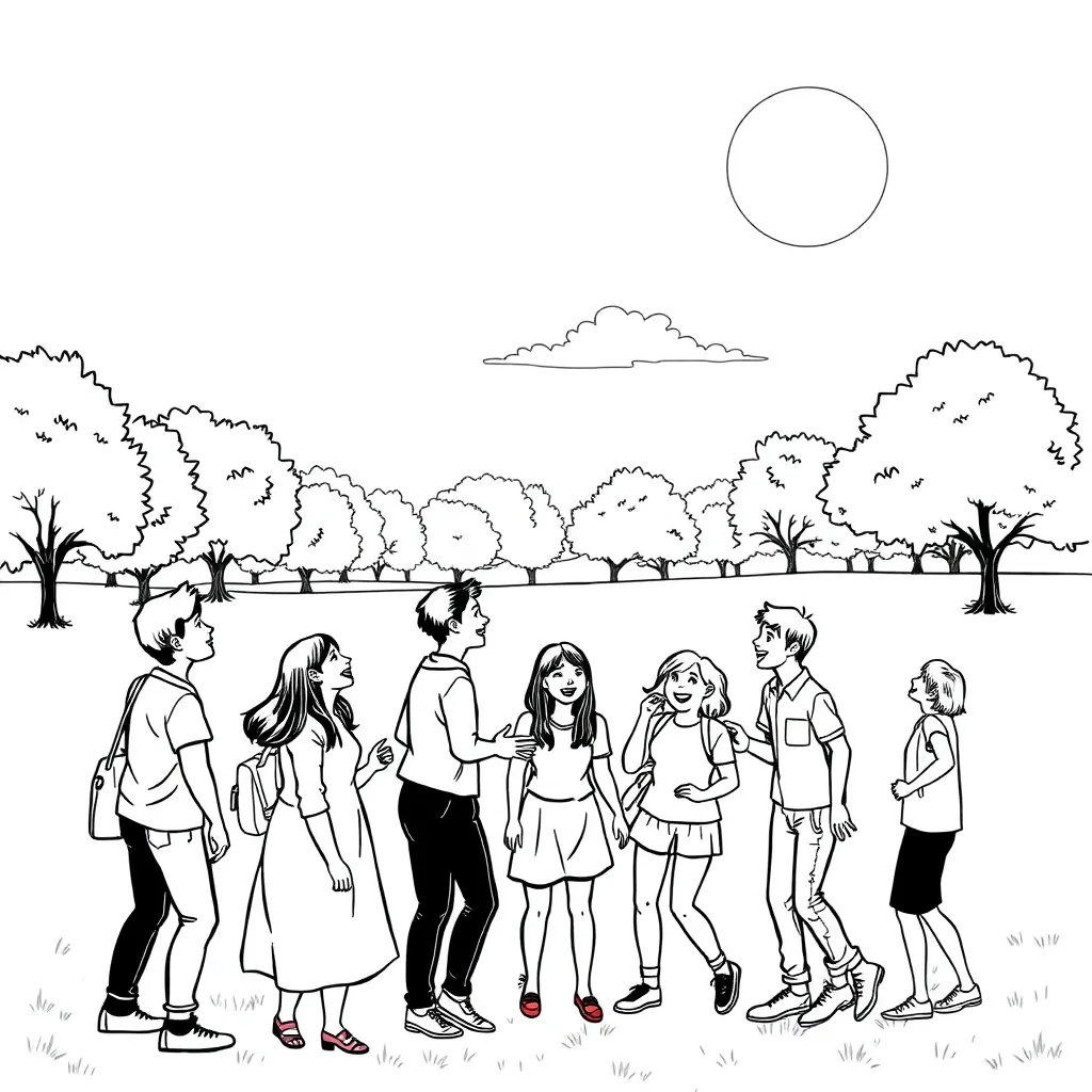 People coloring page