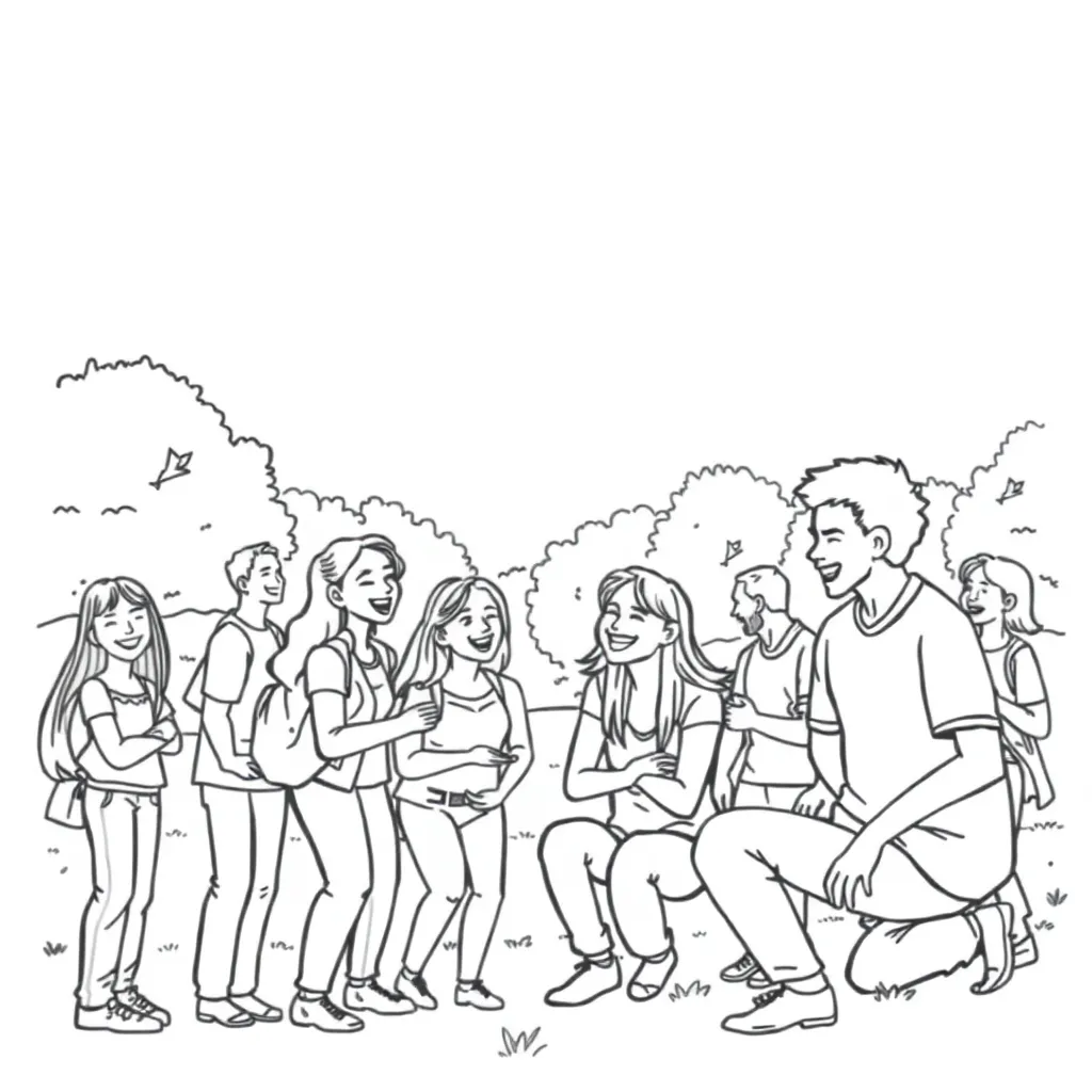 People coloring page