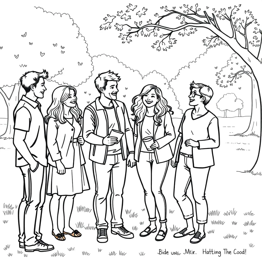 People coloring page