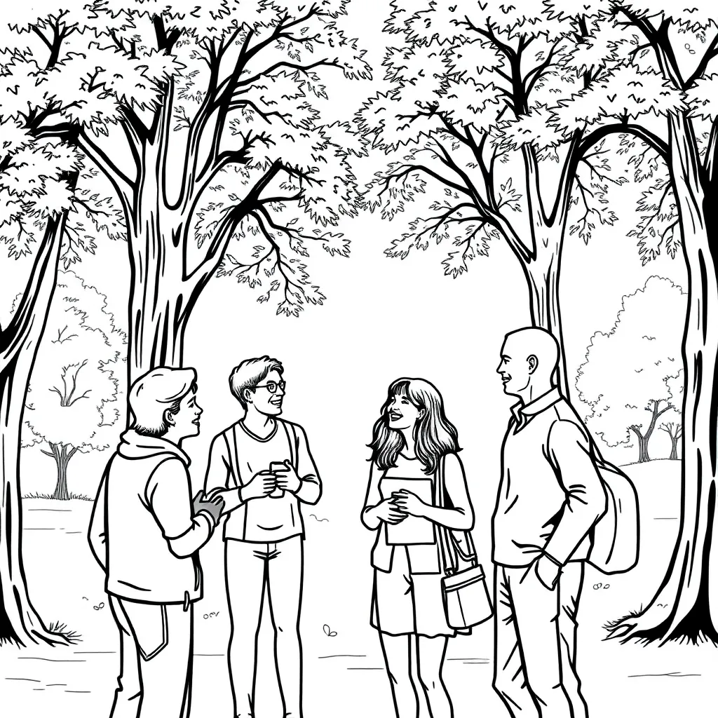 People coloring page