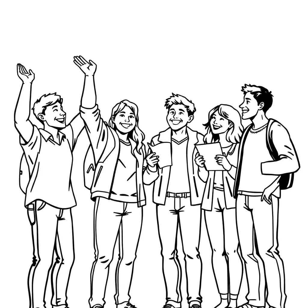 People coloring page