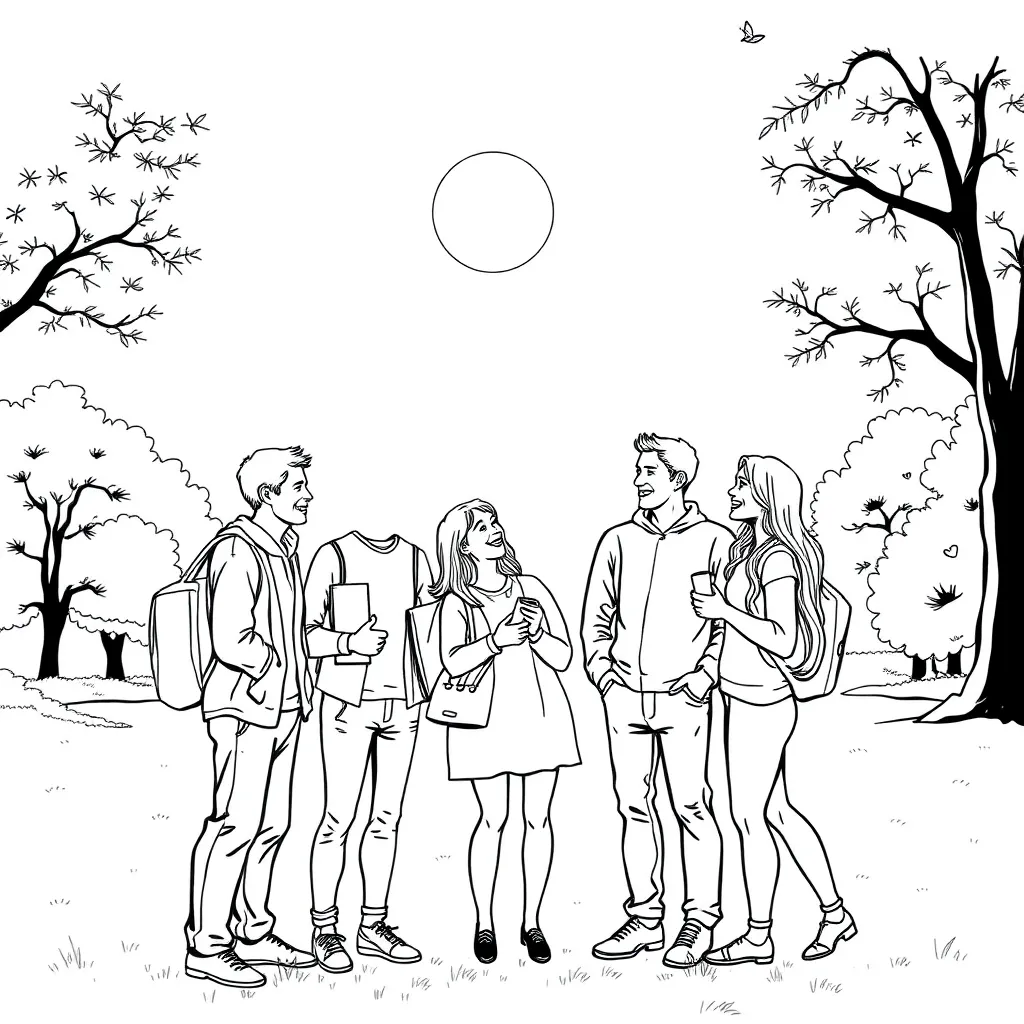 People coloring page