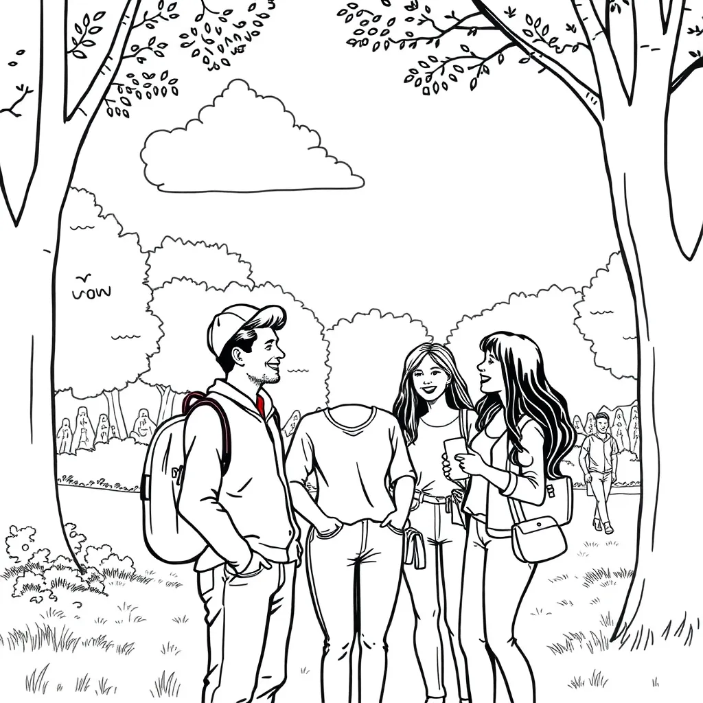 People coloring page