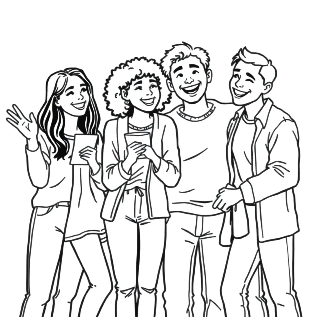 People coloring page