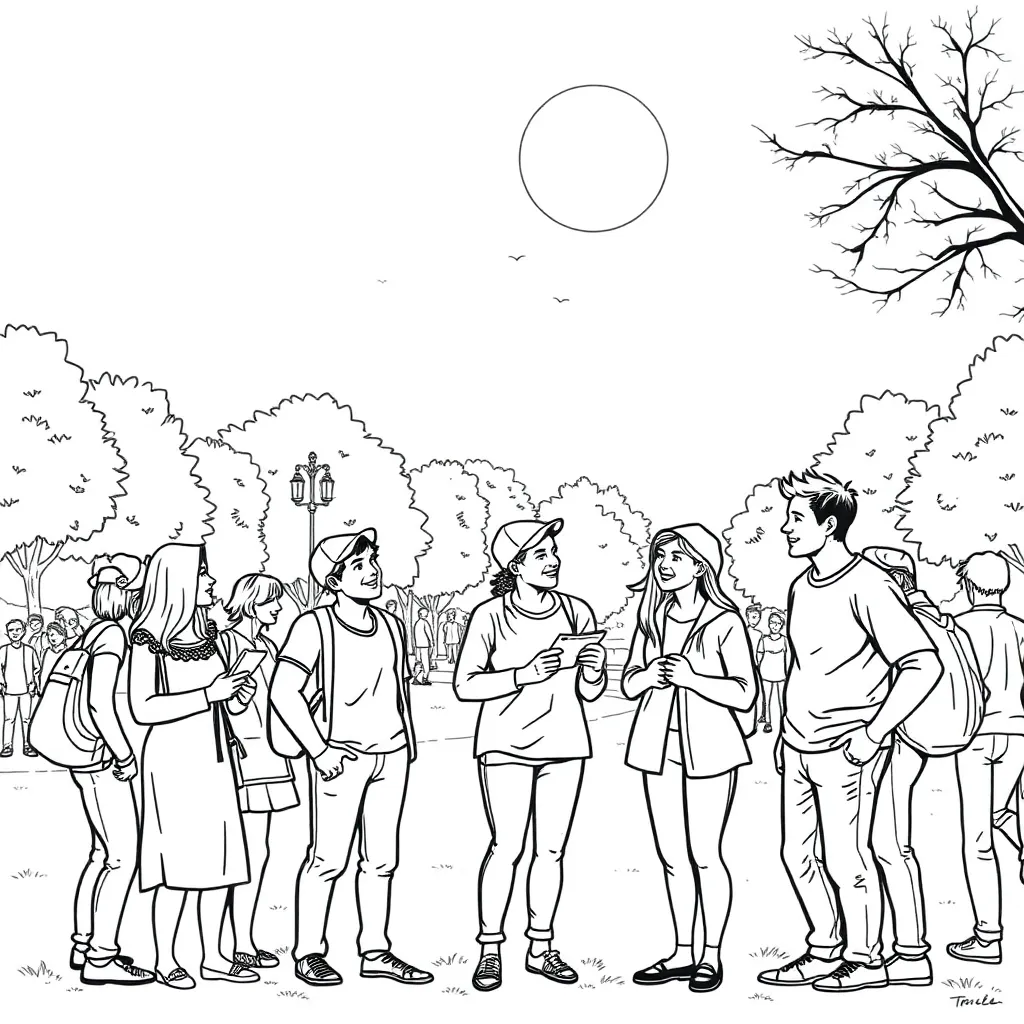 People coloring page