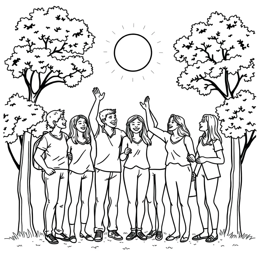 People coloring page