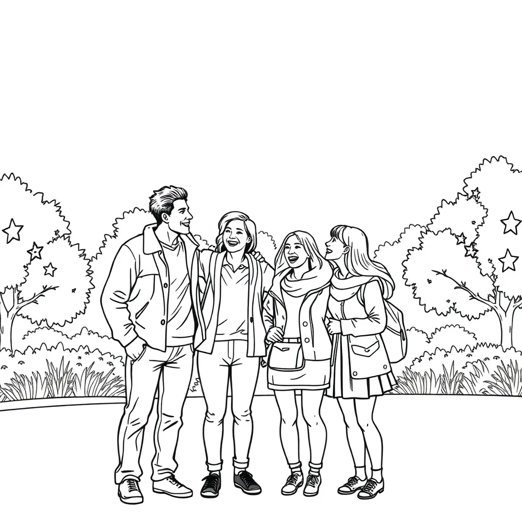 People coloring page