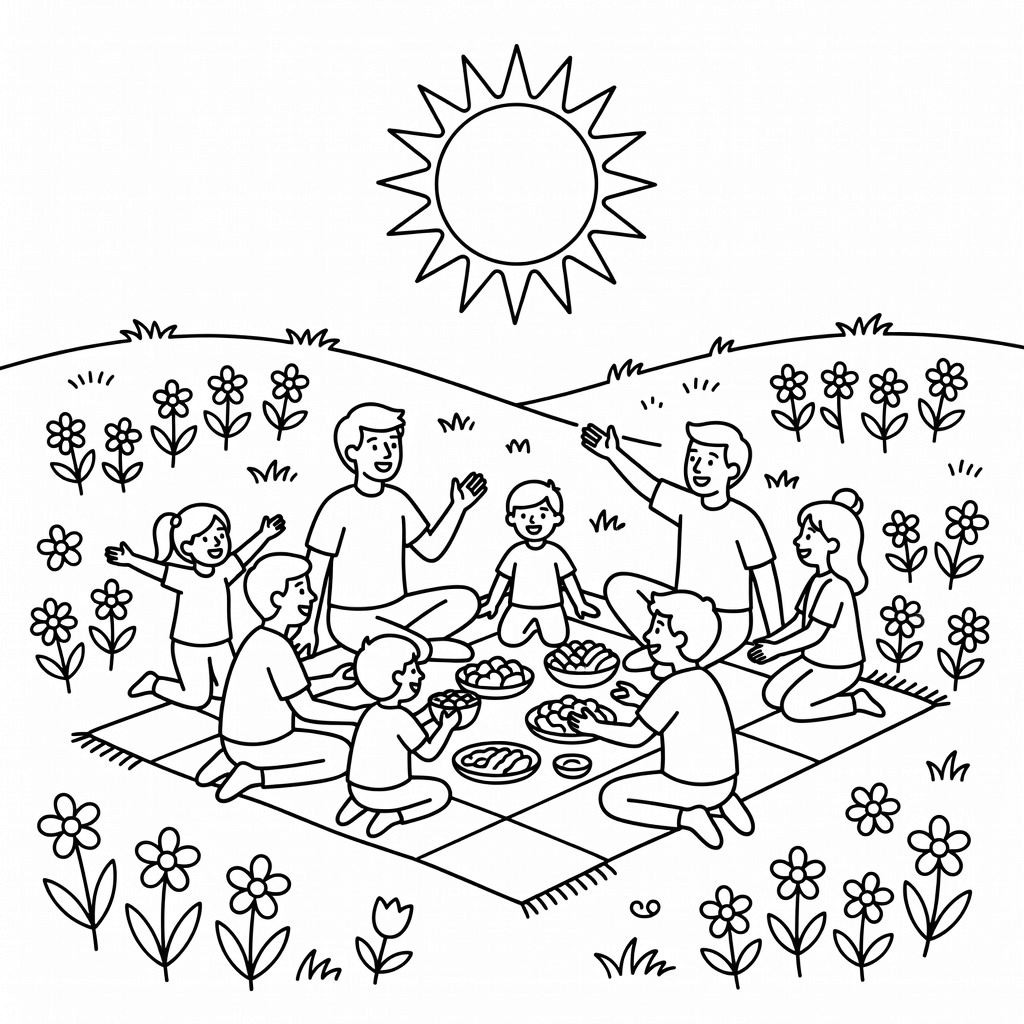 People coloring page