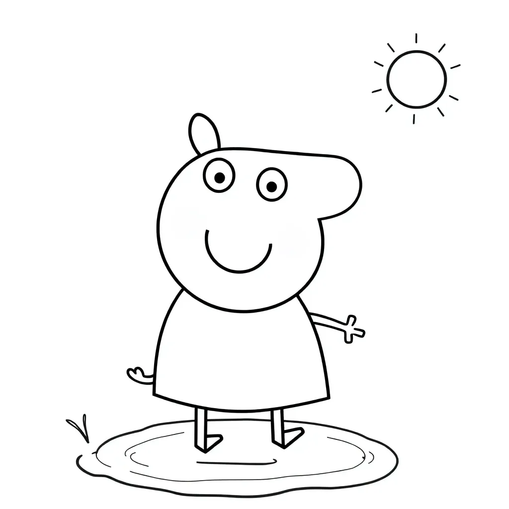 Peppa Pig coloring page