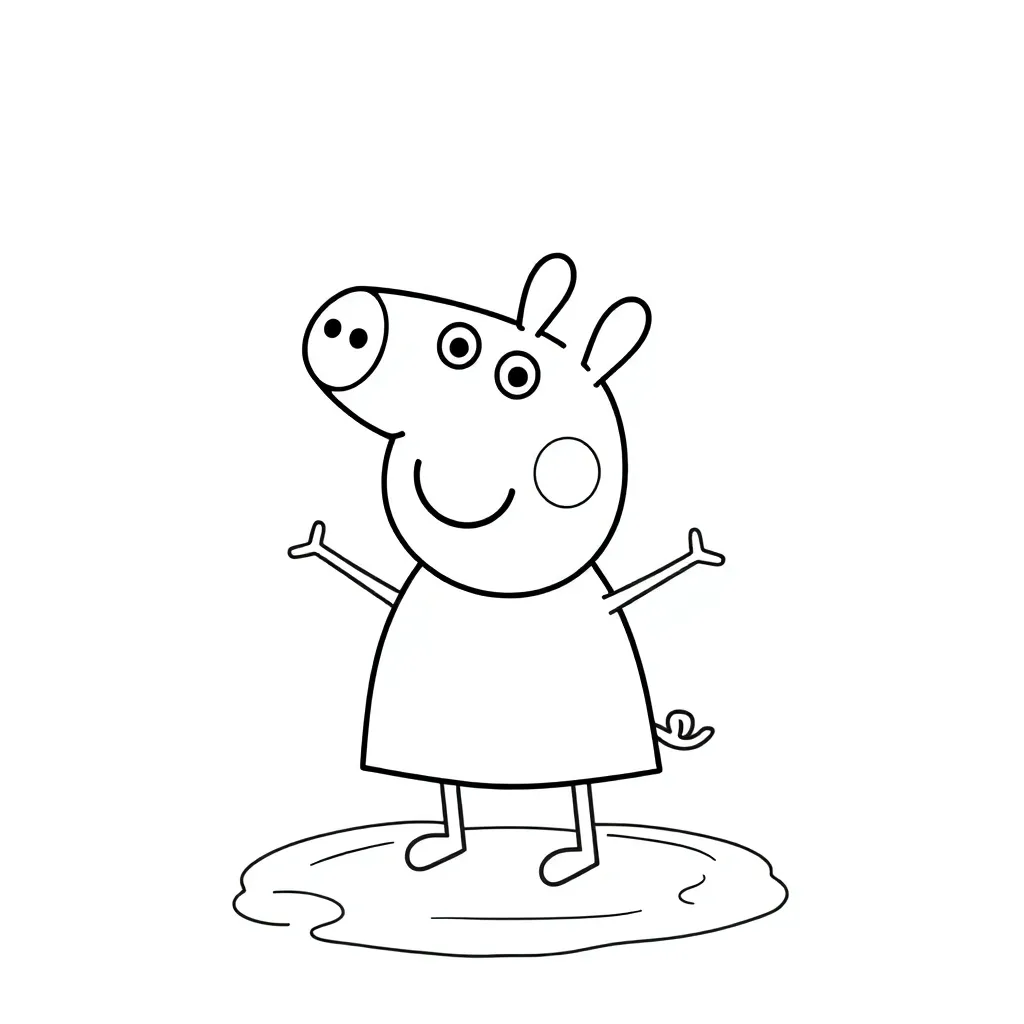 Peppa Pig coloring page