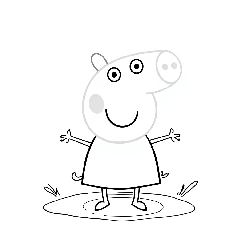 Peppa Pig coloring page