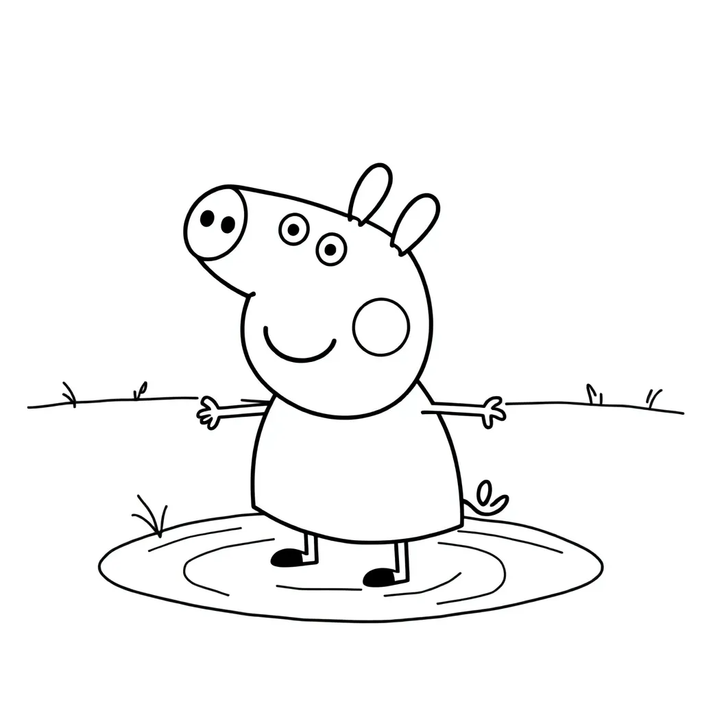 Peppa Pig coloring page