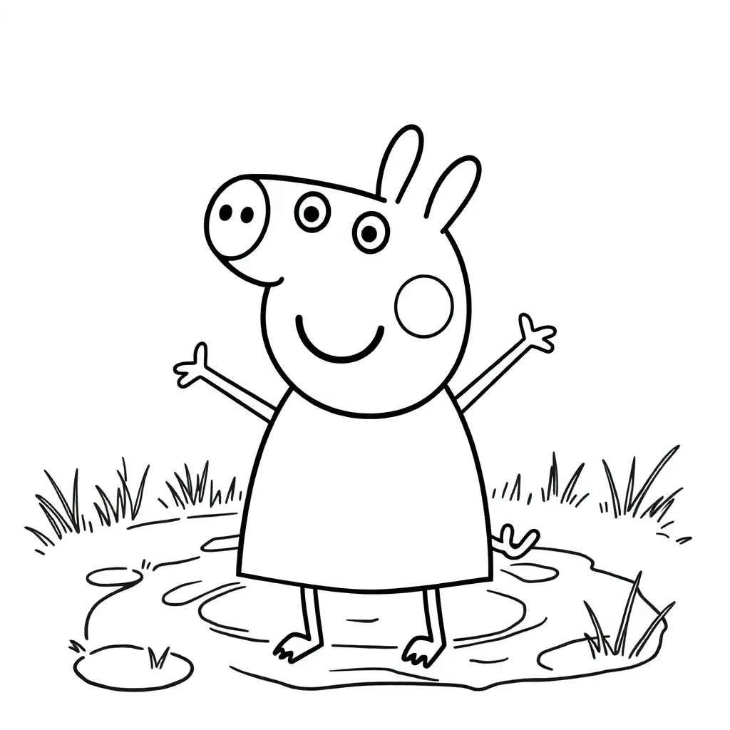 Peppa Pig coloring page