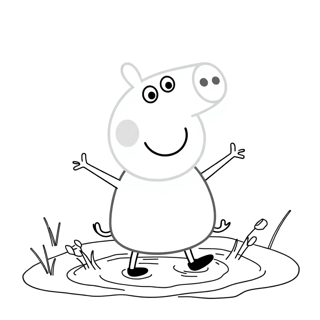 Peppa Pig coloring page