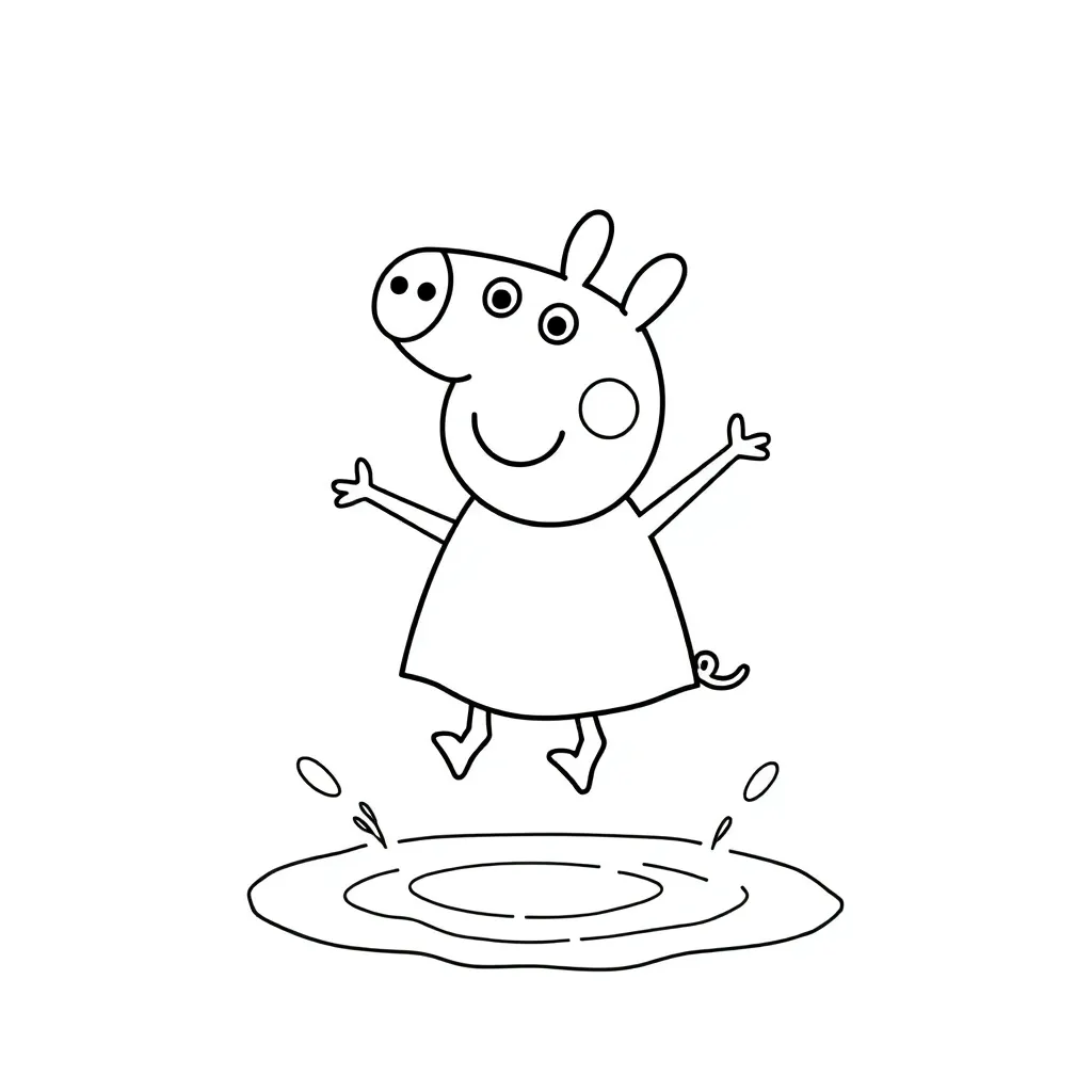 Peppa Pig coloring page