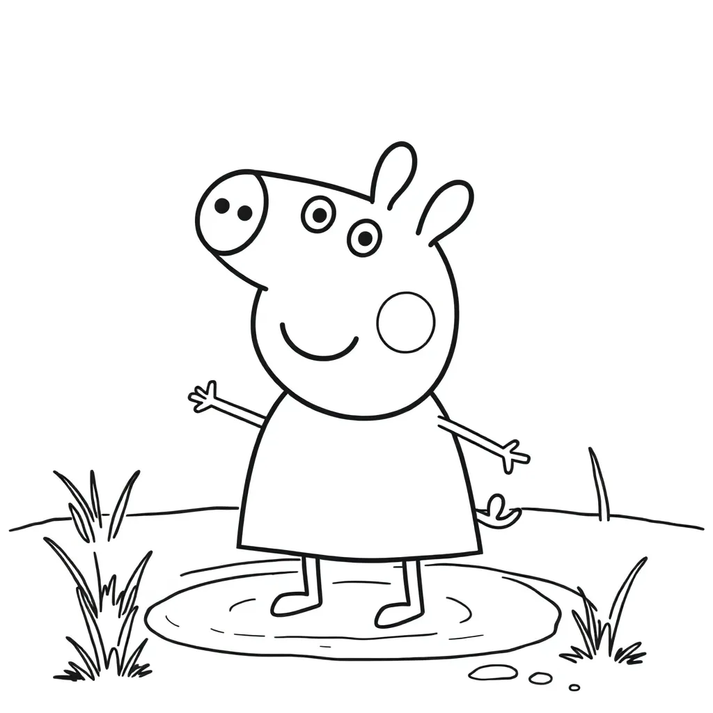 Peppa Pig coloring page