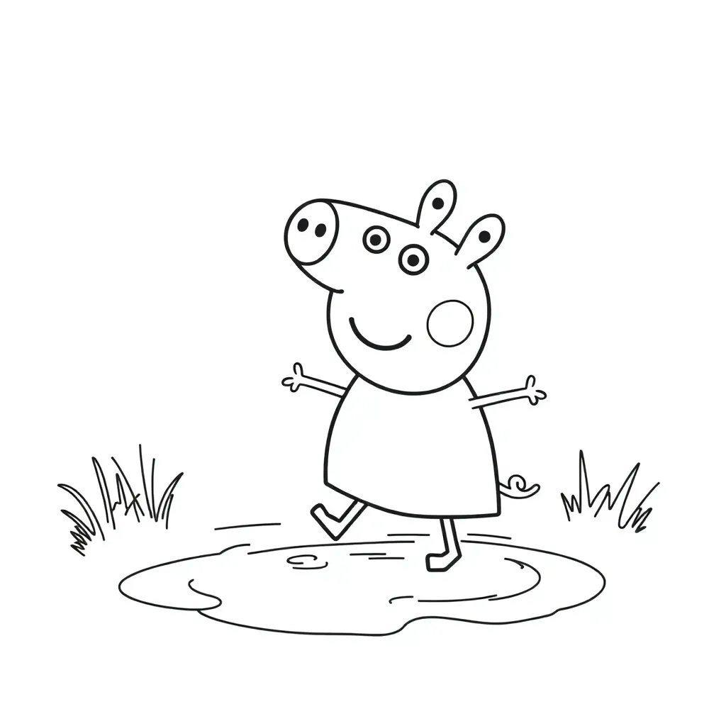 Peppa Pig coloring page