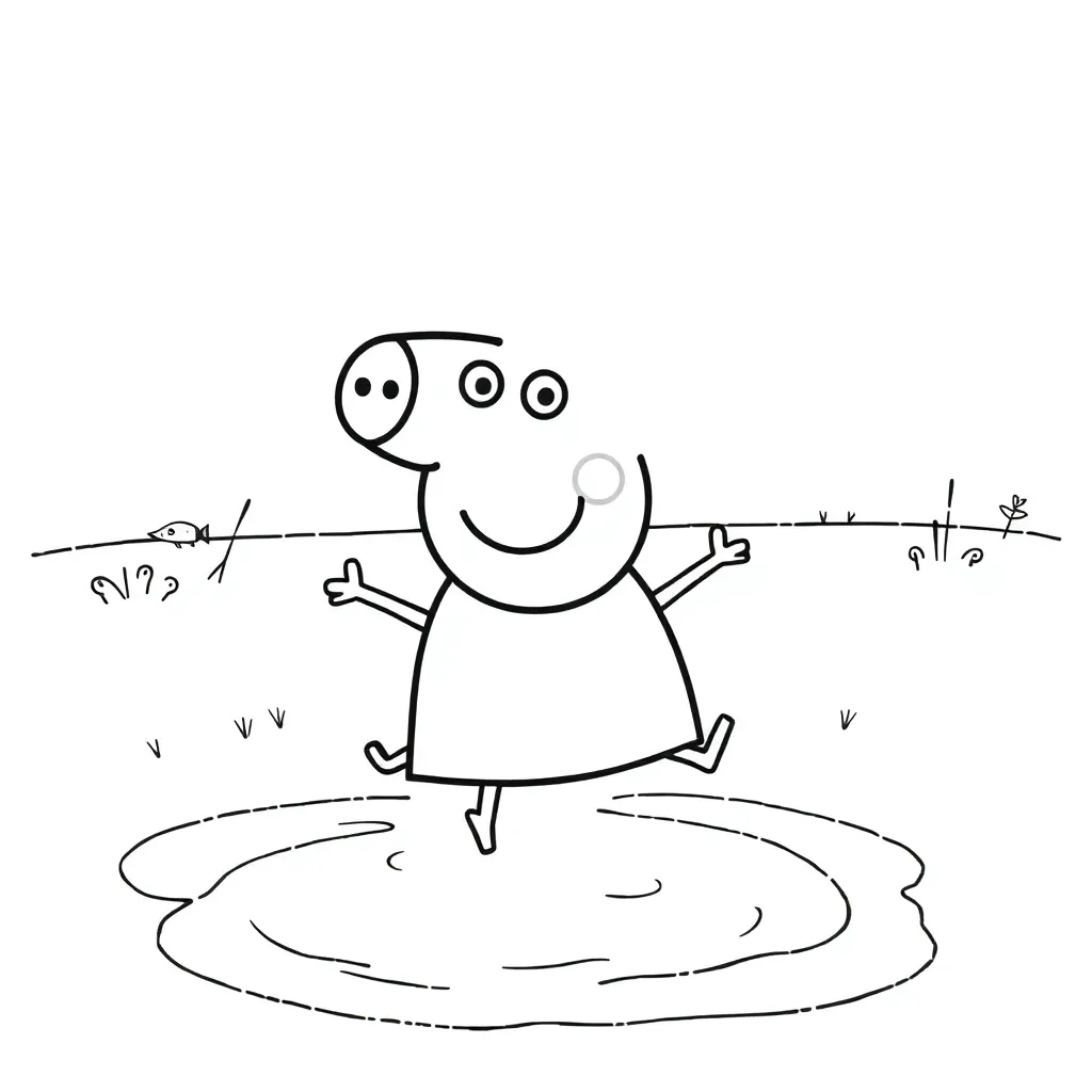 Peppa Pig coloring page