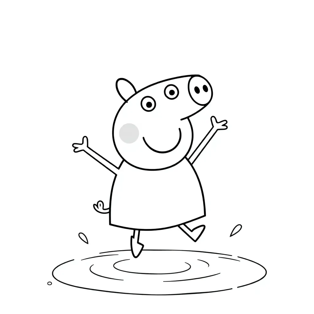 Peppa Pig coloring page