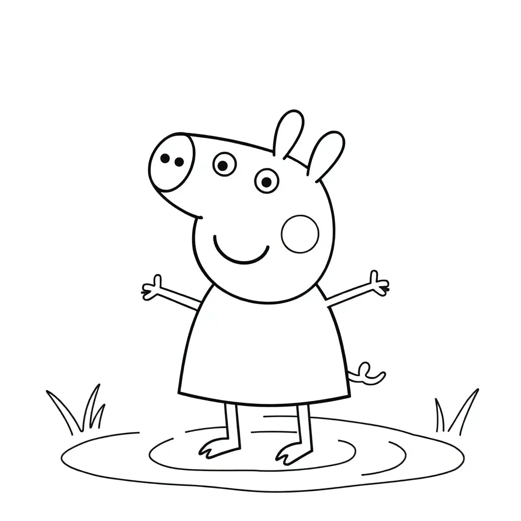 Peppa Pig coloring page