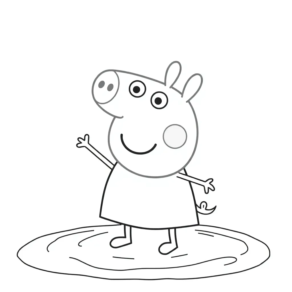 Peppa Pig coloring page