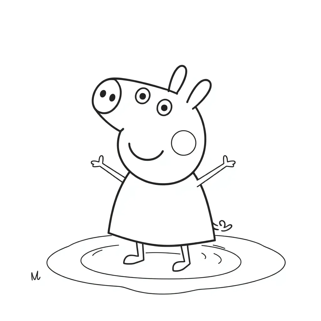 Peppa Pig coloring page
