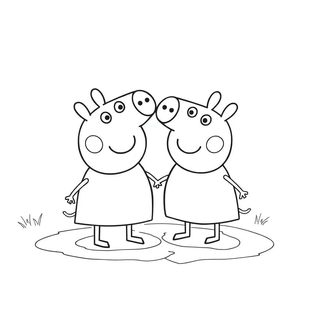 Peppa Pig coloring page