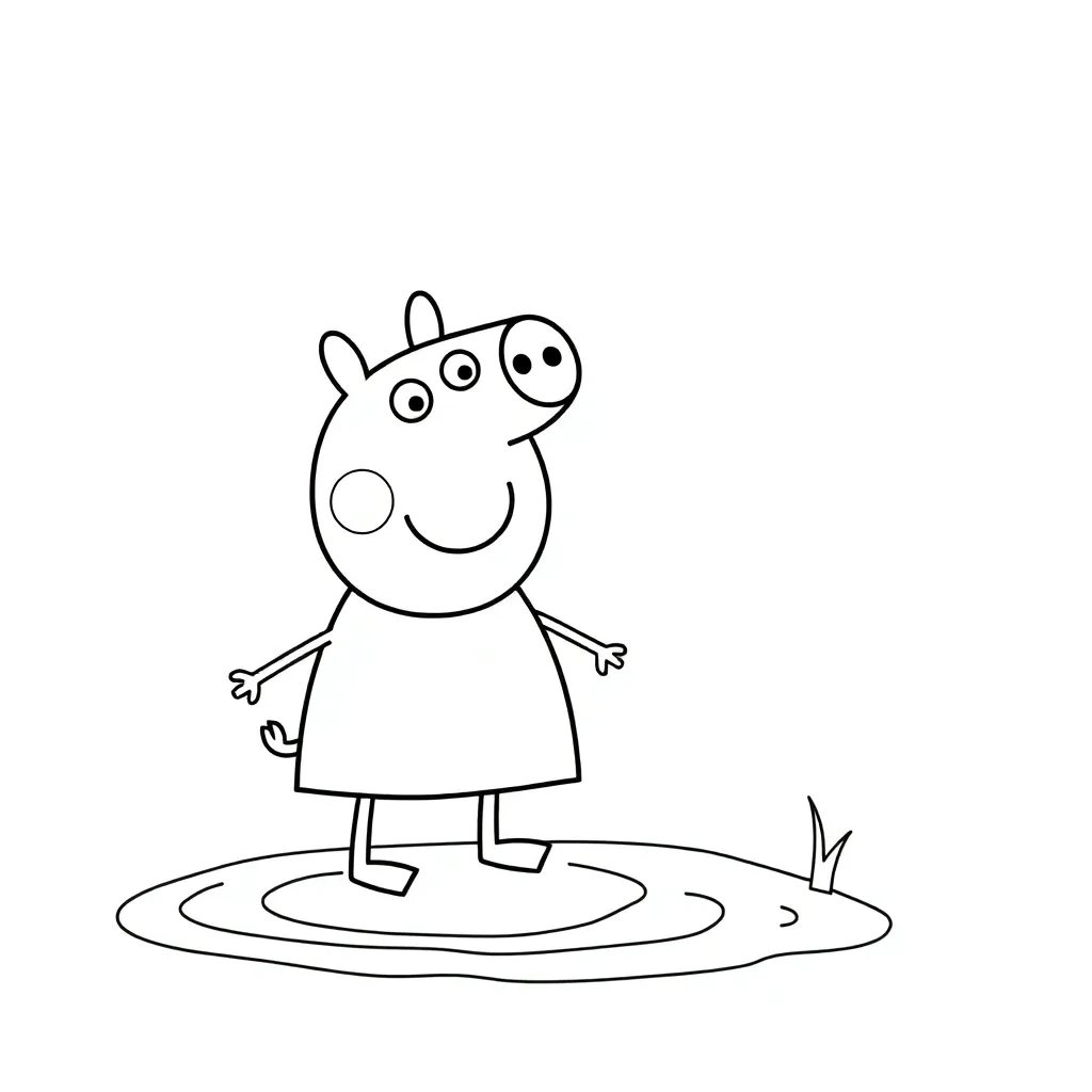Peppa Pig coloring page
