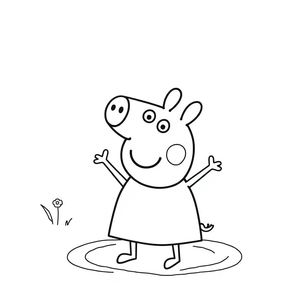 Peppa Pig coloring page