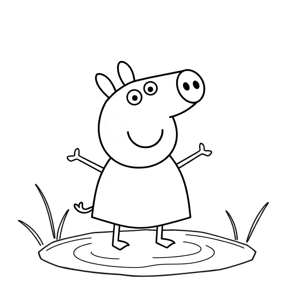 Peppa Pig coloring page