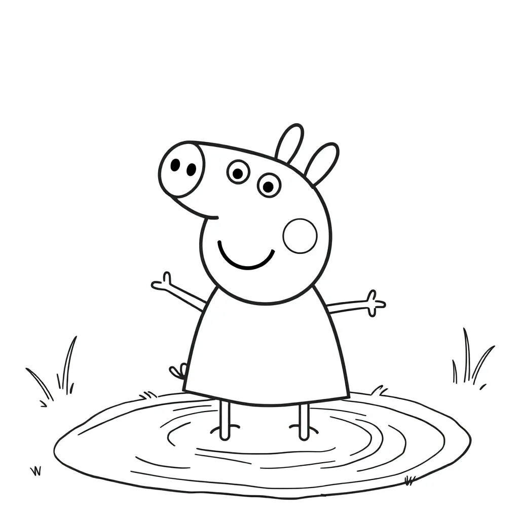 Peppa Pig coloring page