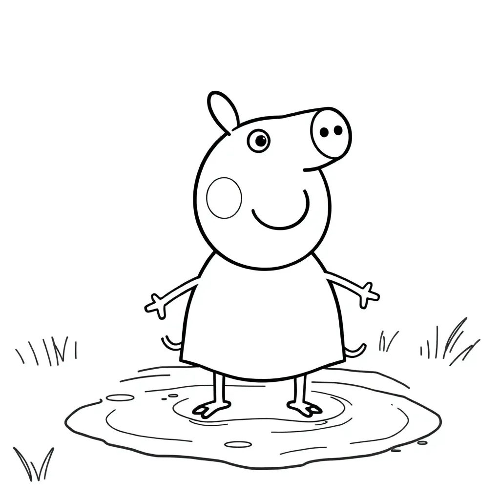 Peppa Pig coloring page