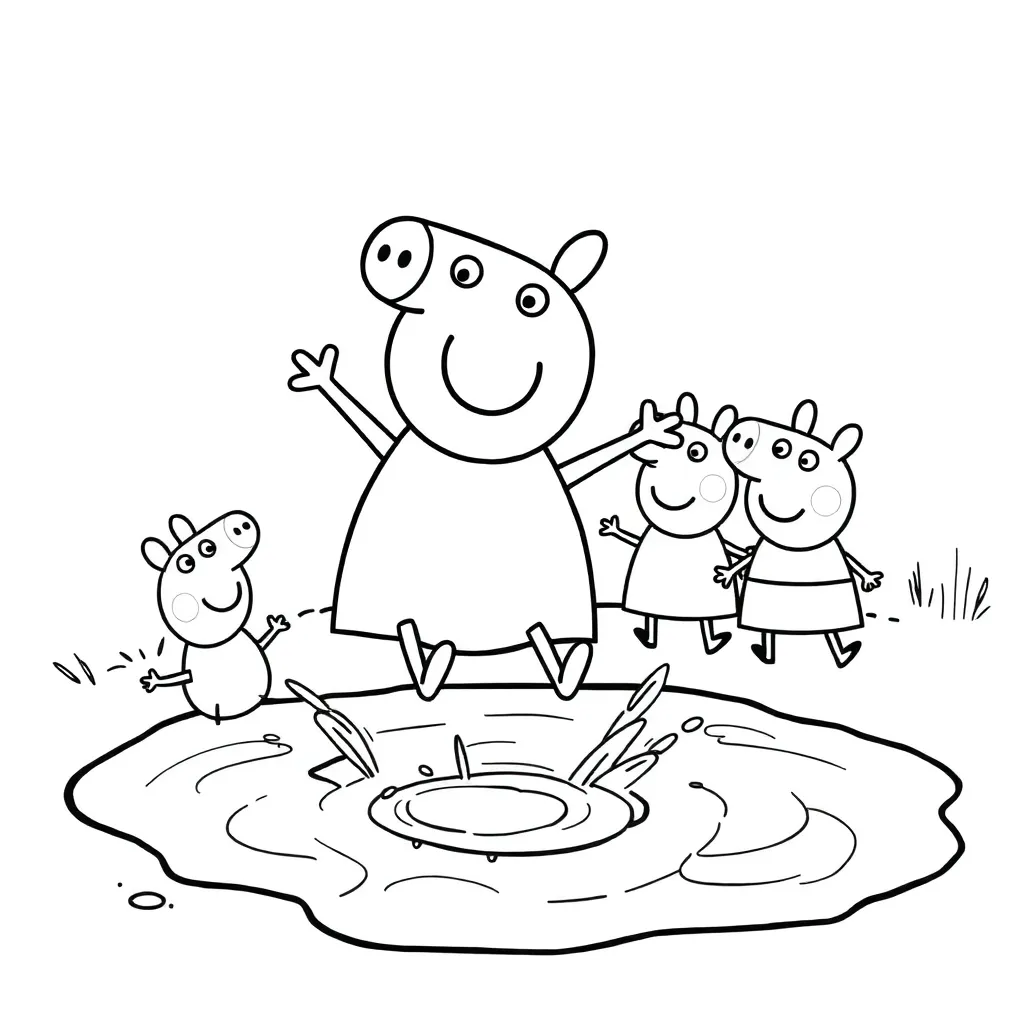 Peppa Pig coloring page