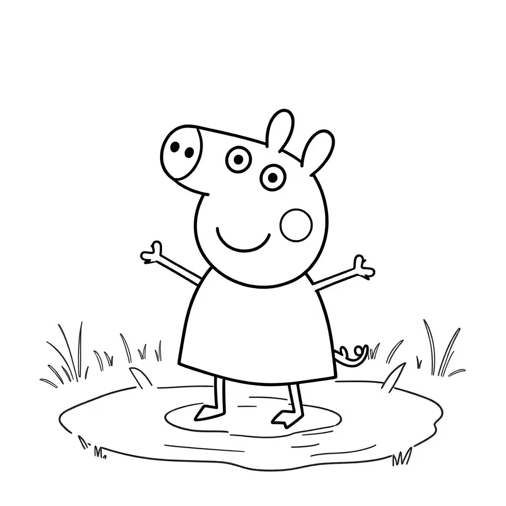 Peppa Pig coloring page